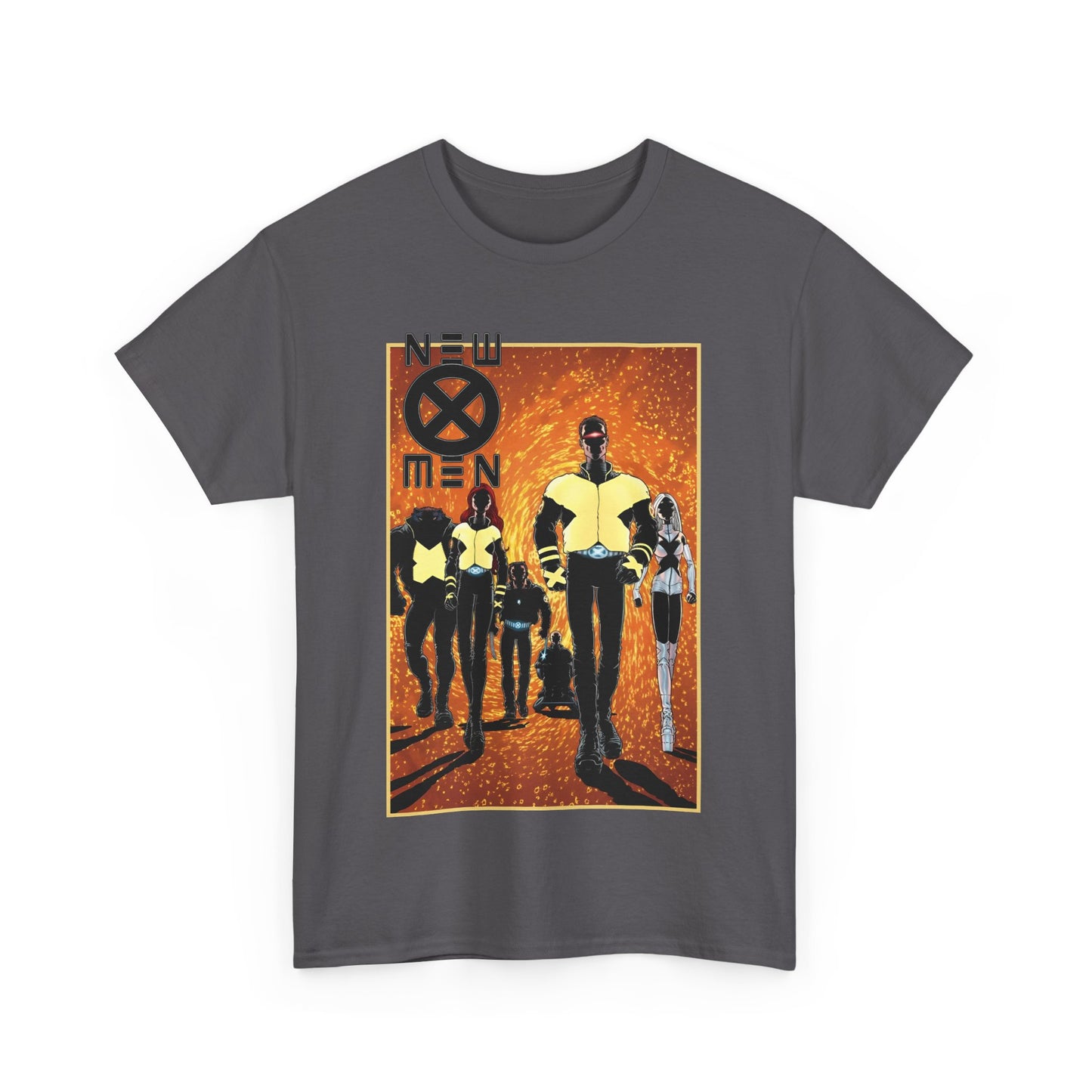 New X-Men T-Shirt - Frank Quitely Art - Wolverine, Cyclops, Jean Grey, Beast, Professor X - Marvel Comics - Grant Morrison Run