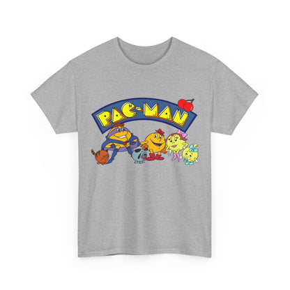 Pac-Man T-Shirt - Ms Pac-Man, Baby Pac - Hanna-Barbera Saturday Morning Cartoon - Popular 1980s TV Animation