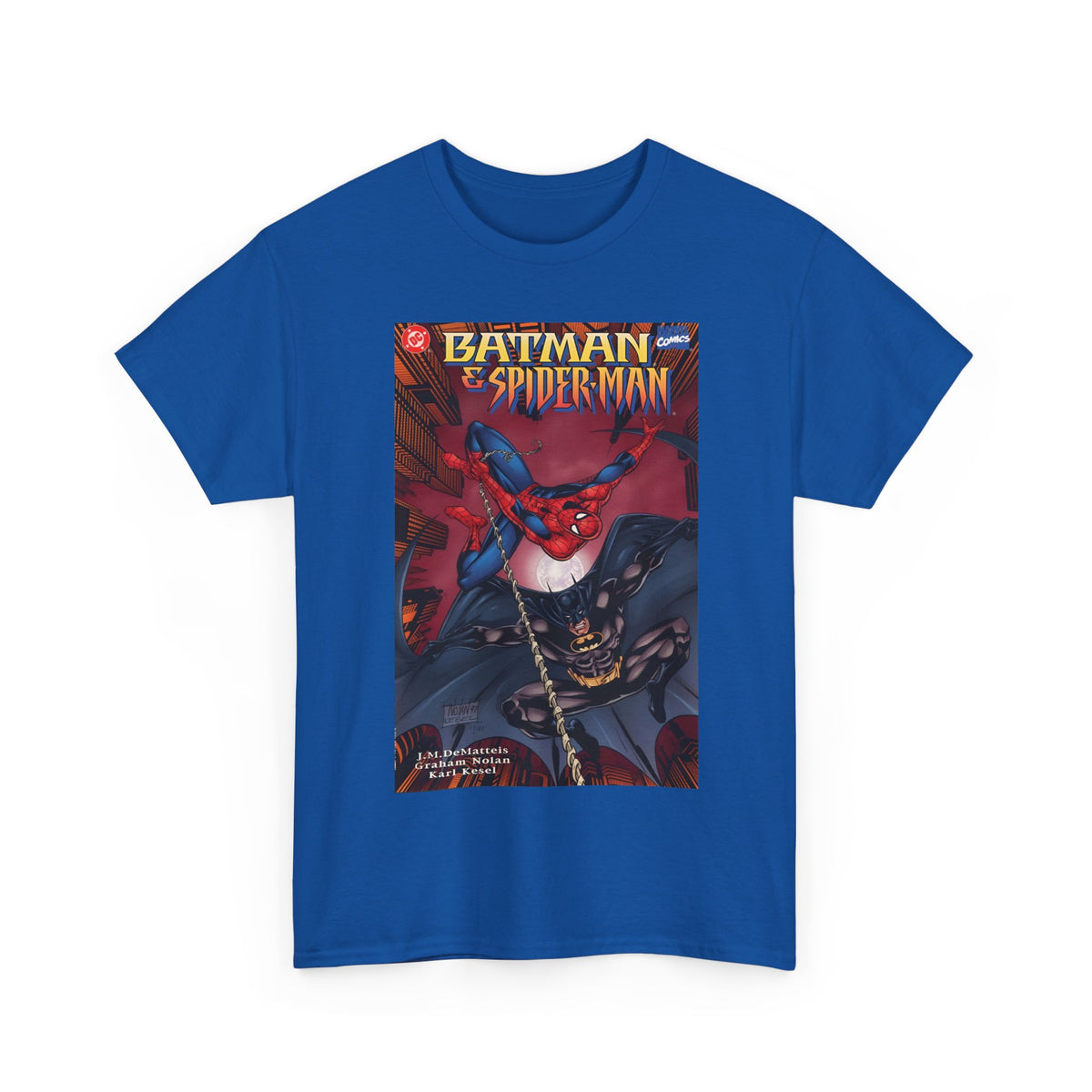 Batman & Amazing Spider-Man T-Shirt - Graham Nolan Art - DC & Marvel Comics