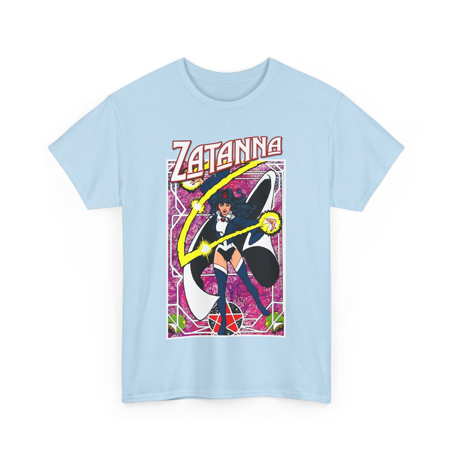 Zatanna T-Shirt - George Perez Postcard Art - Justice League Magic Member - JLA Satellite Era - DC Comics