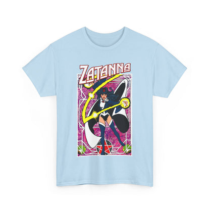 Zatanna T-Shirt - George Perez Postcard Art - Justice League Magic Member - JLA Satellite Era - DC Comics