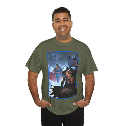 Cyborg Superman Vs Azrael Batman T-Shirt - Lee Weeks Art - Reign of the Superman, Knightfall - World's Finest Variant Cover Art - DC Comics