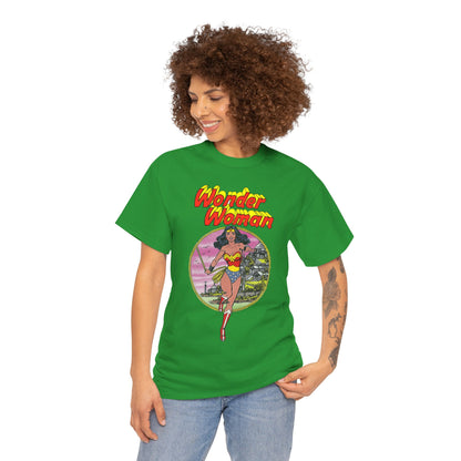 Wonder Woman T-Shirt - George Perez Art - Justice League 1980s Postcard Set - JLA Member - Diana from Themyscira - DC Comics