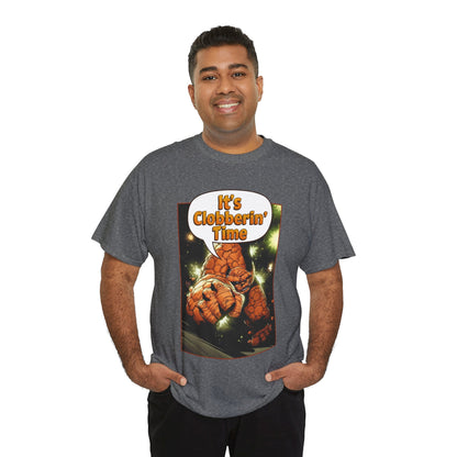 The Thing Shirt - Adam Kubert Art - It's Clobberin' Time - Fantastic Four Member - Marvel Comics