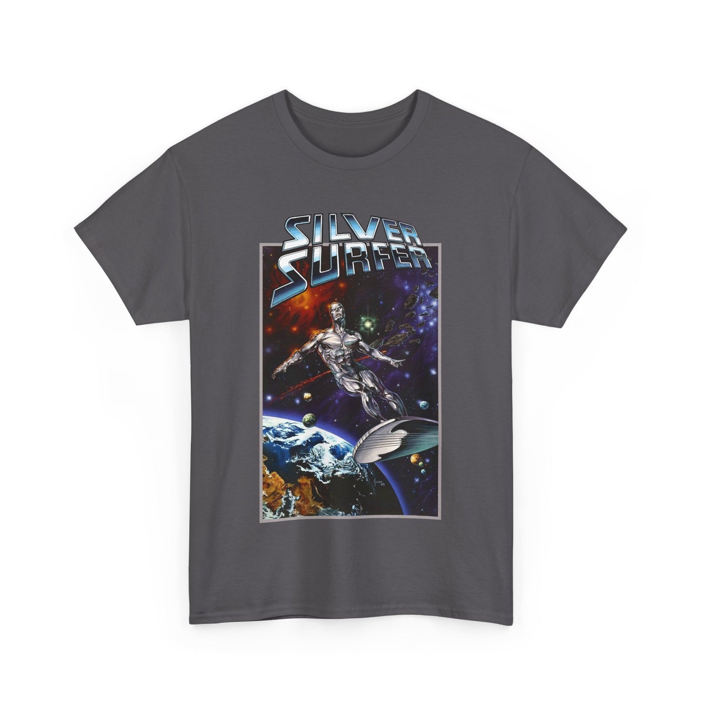Silver Surfer T-Shirt - Amazing Joe Jusko Art - Marvel Comics Character - Former Herald of Galactus - Fantastic Four Connection - Norrin Radd