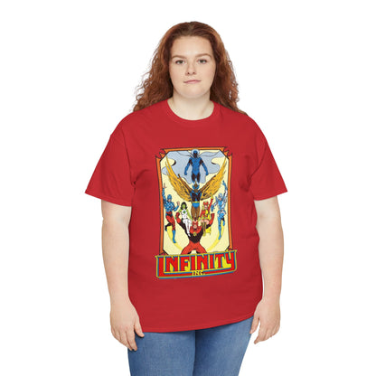 Infinity Inc Shirt - Todd McFarlane Art - Jade, Obsidian, Fury, Northwind, Nuklon, Silver Scarab, Star-Spangled Kid - JSA Successors - DC Comics