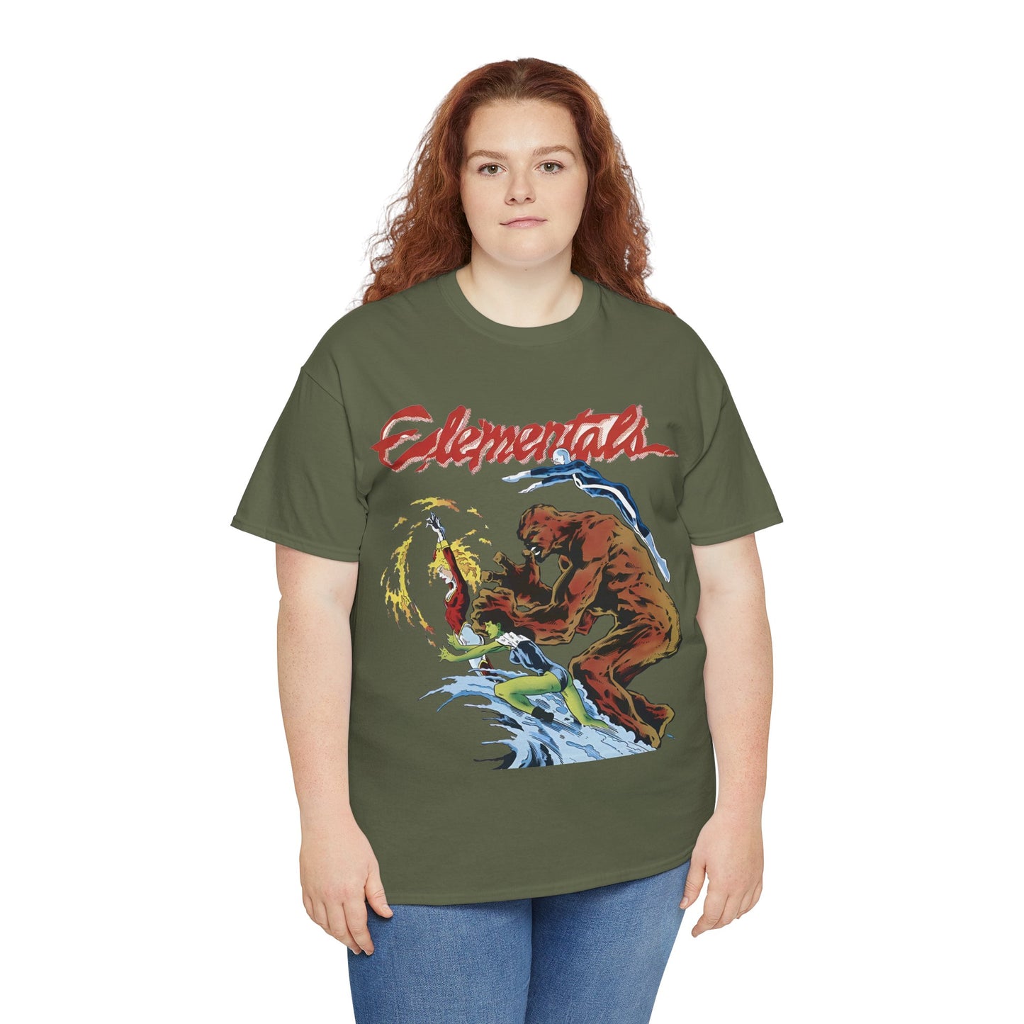 Elementals T-Shirt - Morningstar, Vortex, Fathom, Monolith - Comico Comics