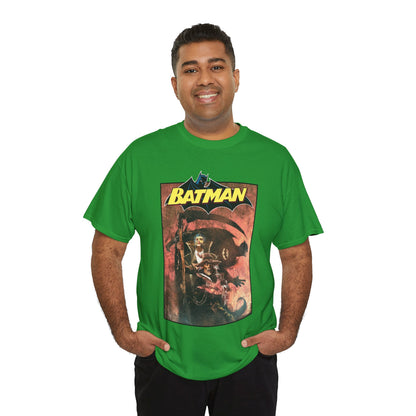 Batman T-Shirt - Bill Sienkiewicz Art - With Scarecrow & Ra's Al Ghul - DC Comics