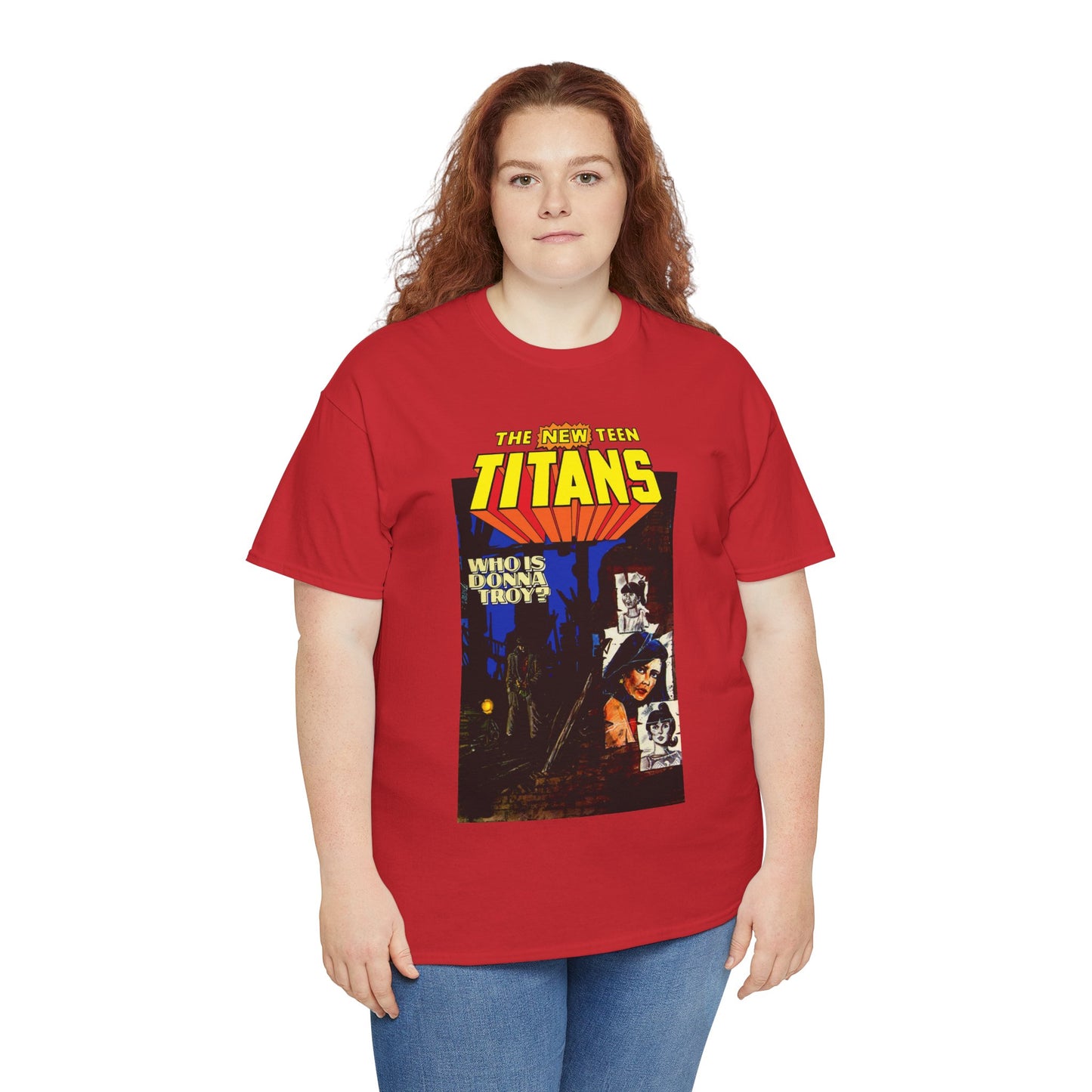 New Teen Titans T-Shirt - Classic George Perez Art - Who is Donna Troy? - Iconic Story and Cover - Robin/Dick Grayson - Popular DC Comics 1980s Series