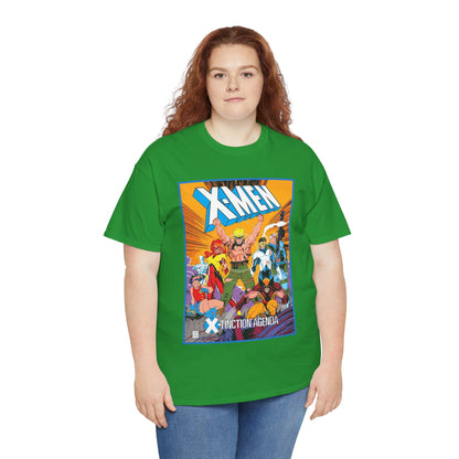 Uncanny X-Men T-Shirt - Jim Lee Art - Wolverine, Cyclops, Jean Grey, Cable, Iceman, Havok, Jubilee - X-Tinction Agenda - Marvel Comics