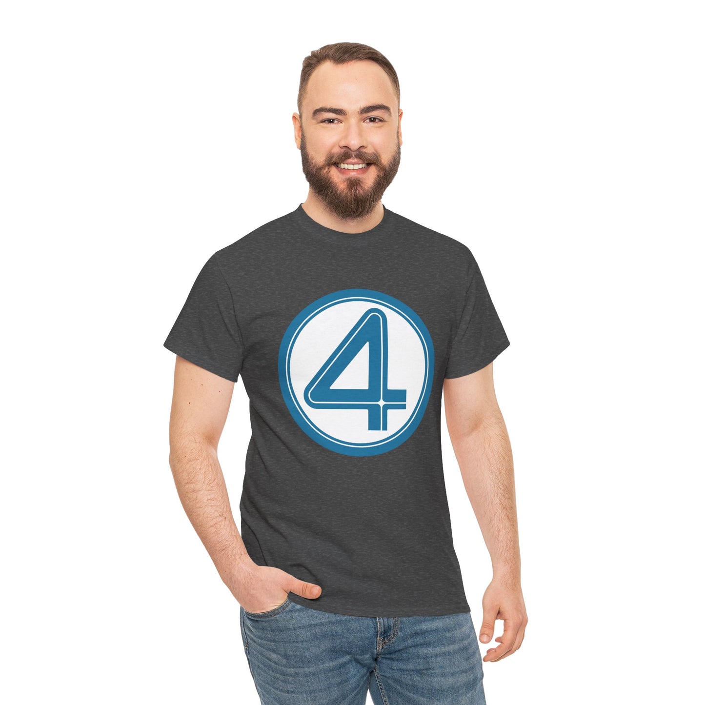 Fantastic Four Logo T-Shirt - New Marvel Movie 2025 - MCU - Pedro Pascal - 4 - Marvel Comics - Reed Richards