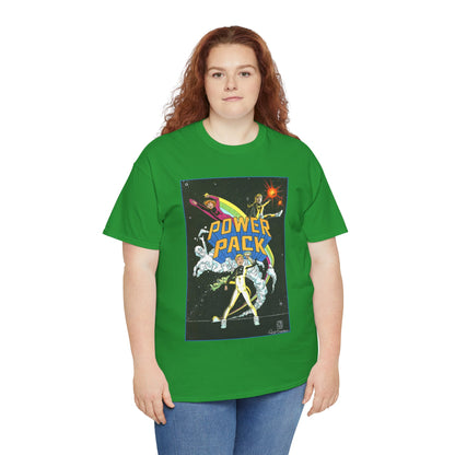 Power Pack T-Shirt - June Brigman, Roy Richardson, Bob Share Art - Ad Recreation - Marvel Comics