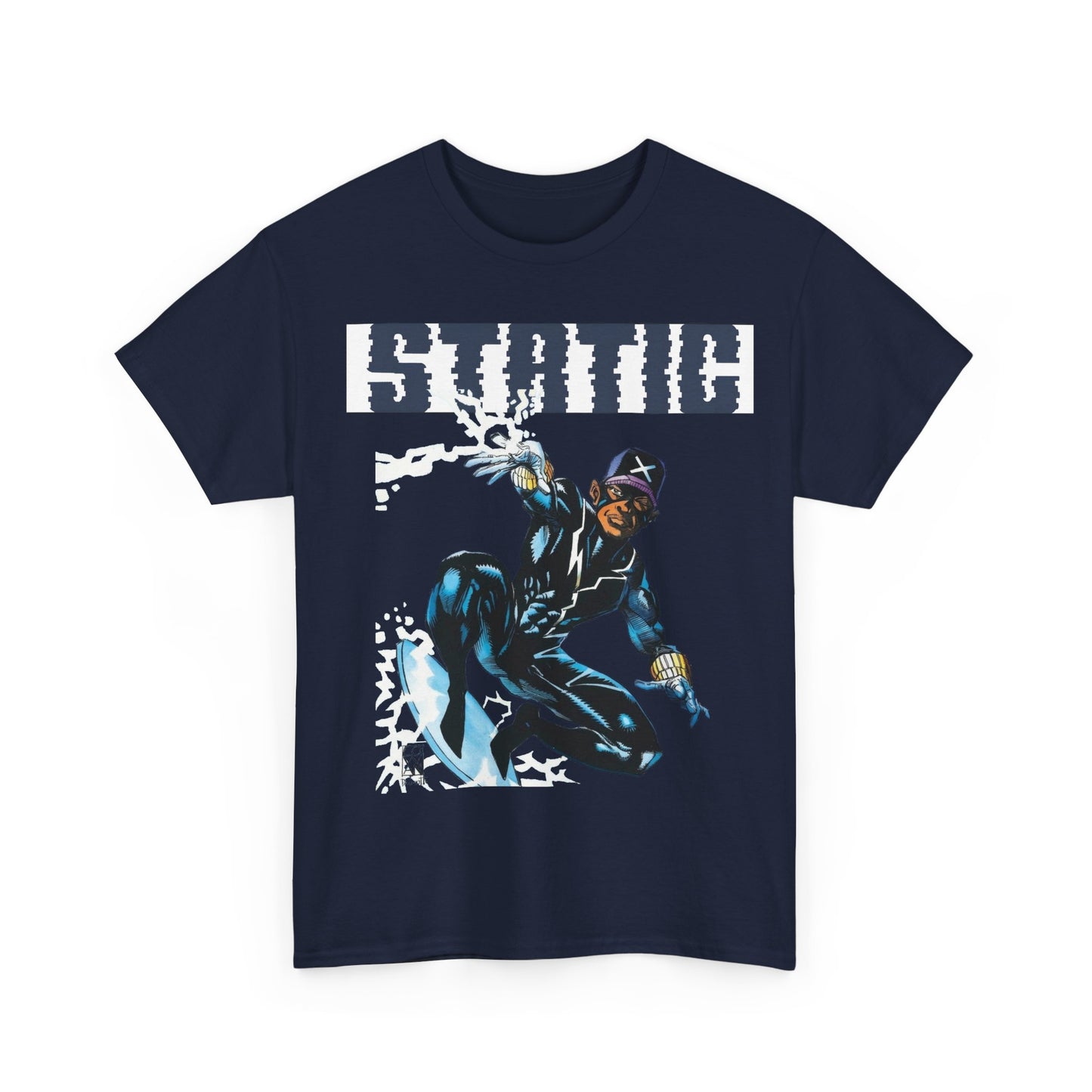 Static T-Shirt - Denys Cowan Art - DC Comics, Milestone Media - Shock to your System