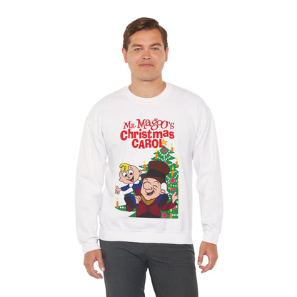 Mr. Magoo's A Christmas Carol Heavy Blend Crewneck Sweatshirt - Festive Holiday Cartoon Special