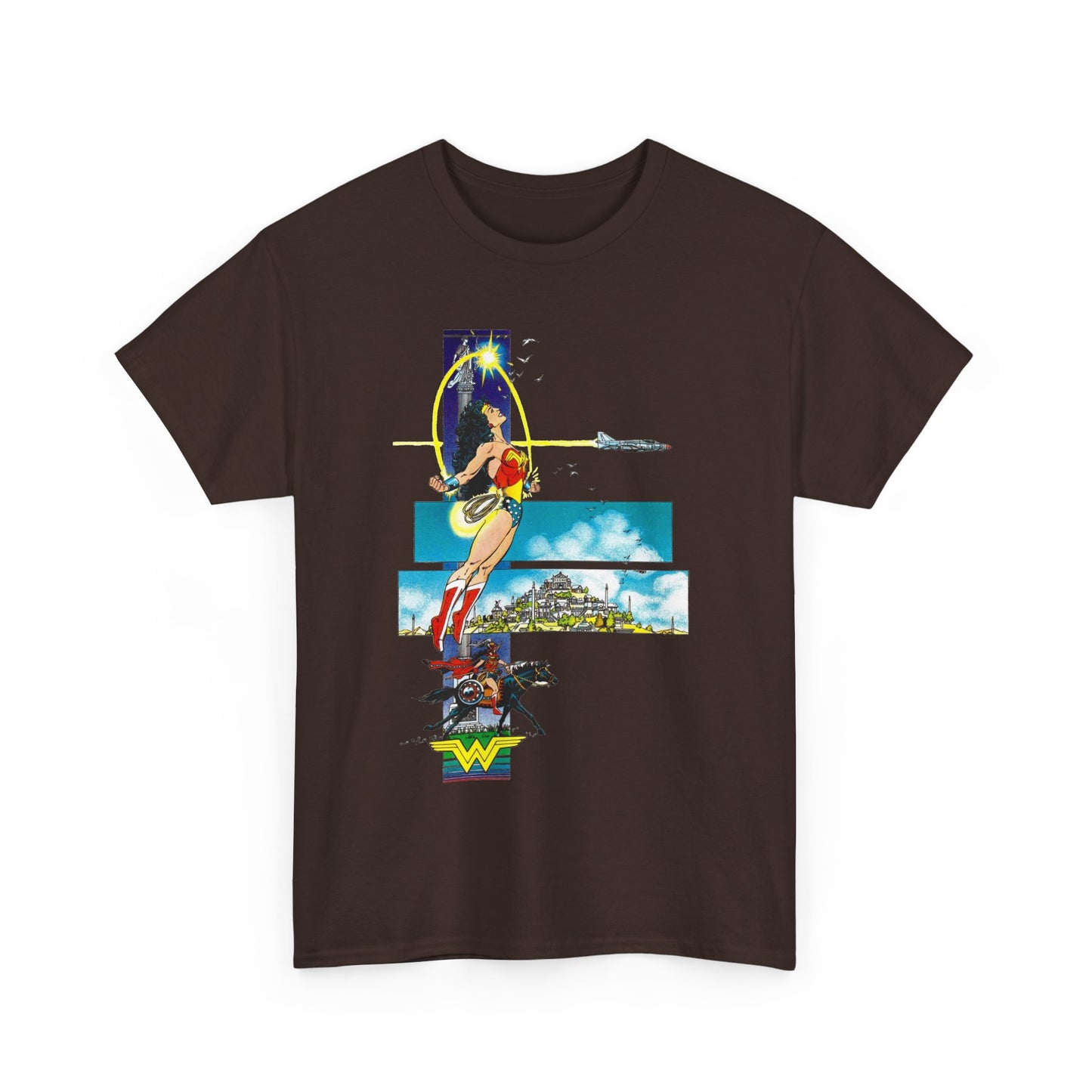 Wonder Woman T-Shirt - George Perez Art - From History of the DC Universe Series - Themyscira - DC Comics