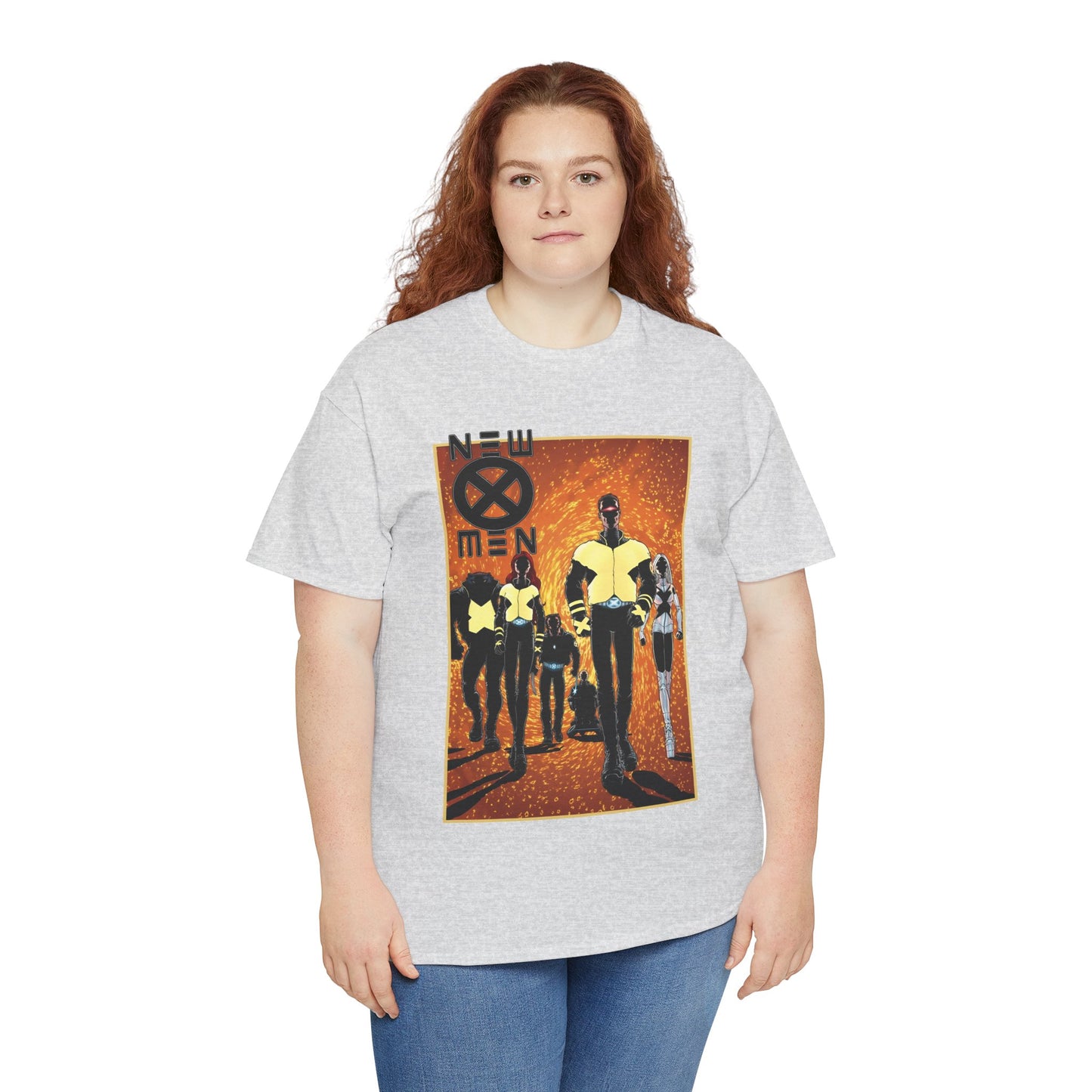 New X-Men T-Shirt - Frank Quitely Art - Wolverine, Cyclops, Jean Grey, Beast, Professor X - Marvel Comics - Grant Morrison Run