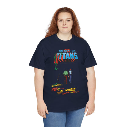New Teen Titans T-Shirt - George Perez Art - Robin, Kid Flash Quitting - #39 Cover - DC Comics