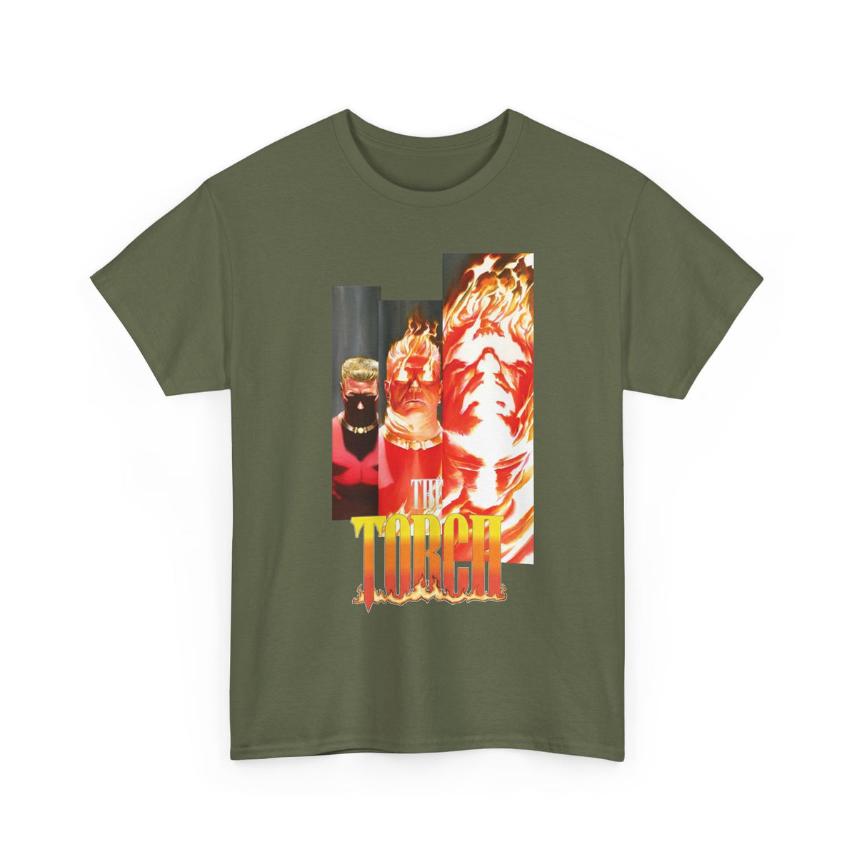 The Torch T-Shirt - Alex Ross Art - Jim Hammond - Golden Age Member of the Invaders - Marvel Comics