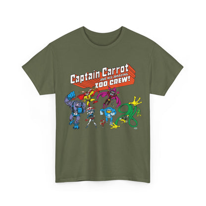 Captain Carrot & the Zoo Crew T-Shirt - 1980s Funny Animal Comic Series - DC Comics