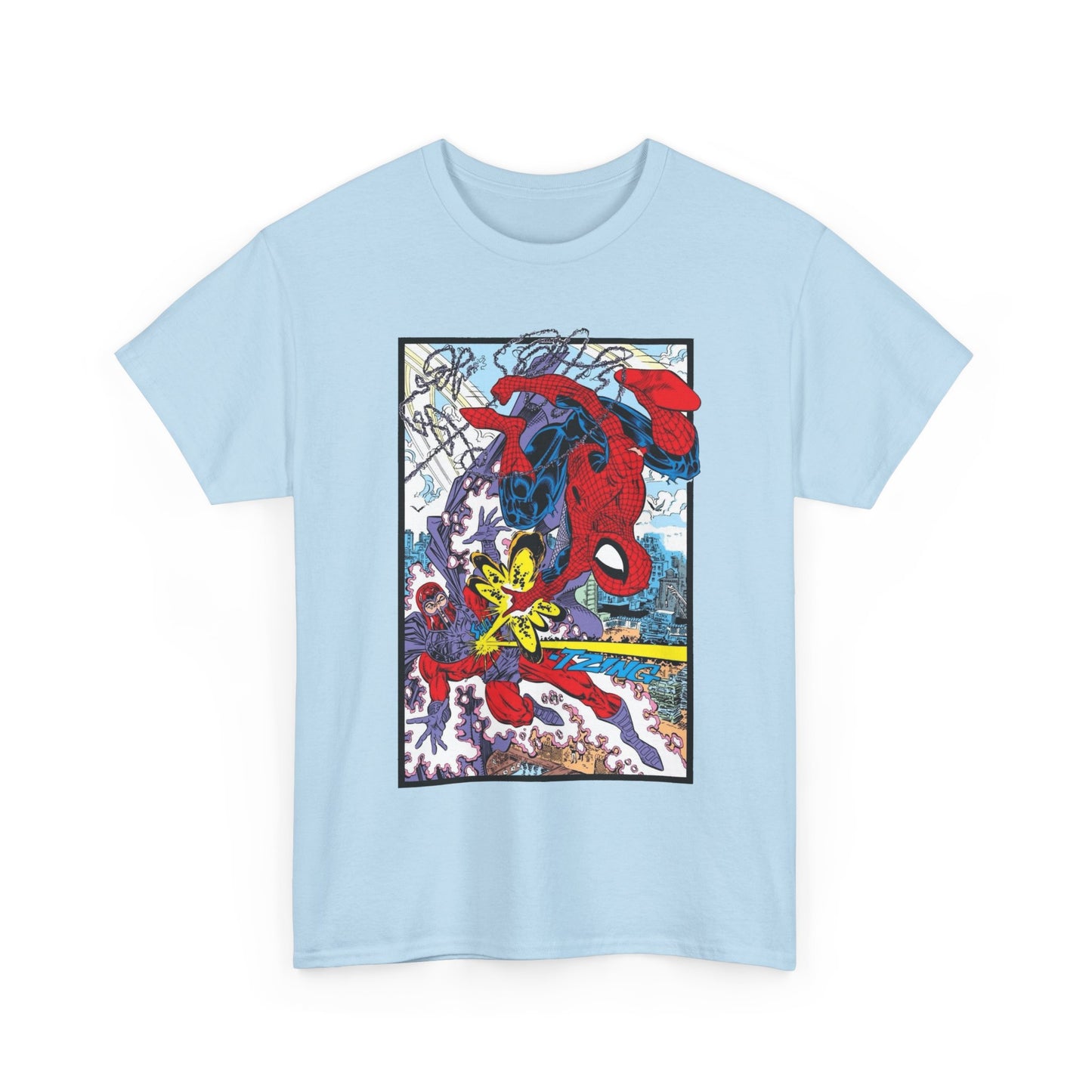Spider-Man Vs Magneto T-Shirt - Erik Larsen Art - Marvel Comics