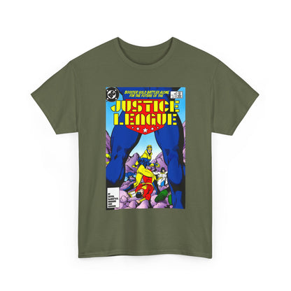 Justice League T-Shirt - Kevin Maguire Art - Booster Gold - DC Comics