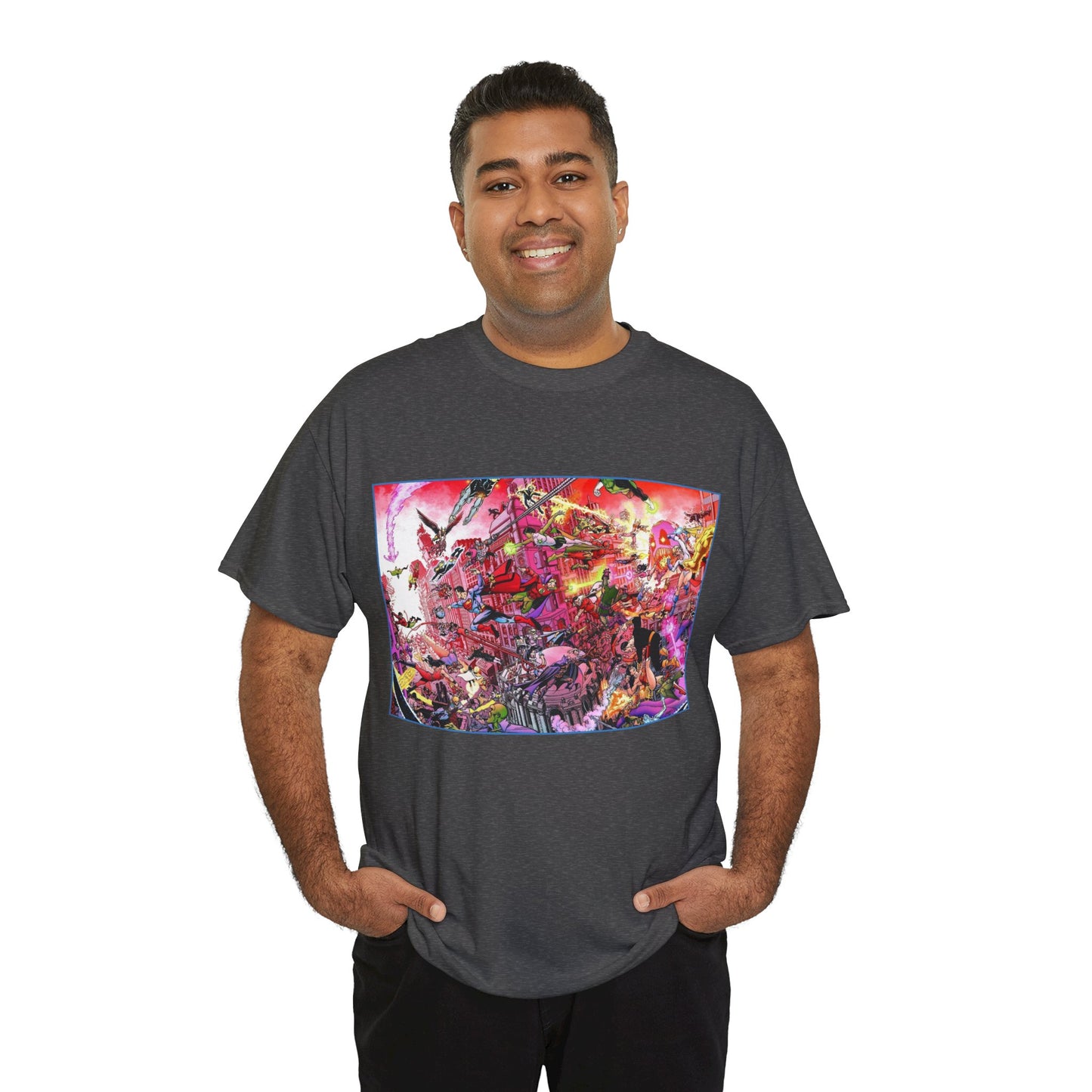 Crisis on Infinite Earths/DC Legends T-Shirt - George Perez Art - DC Comics