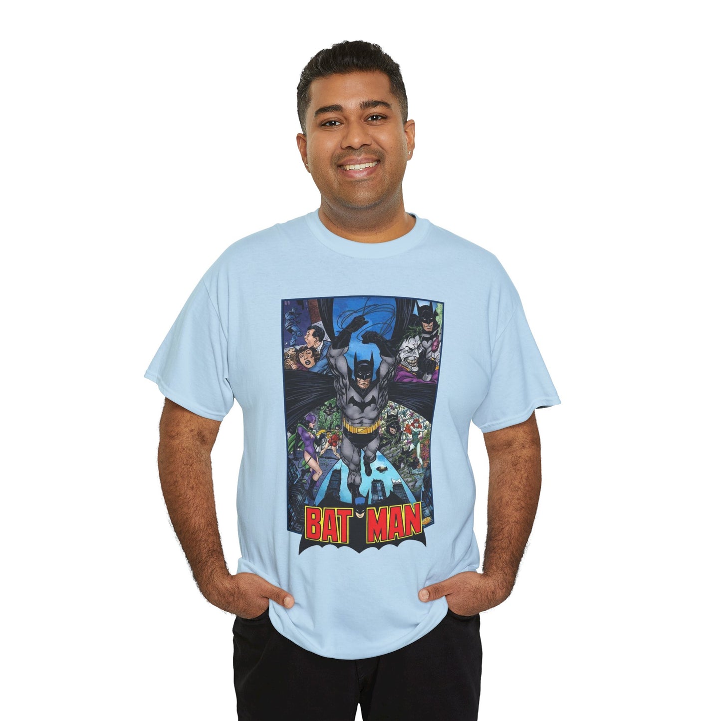 Batman T-Shirt - John Byrne Art - Joker, Catwoman, Poison Ivy - Caped Crusader - DC Comics