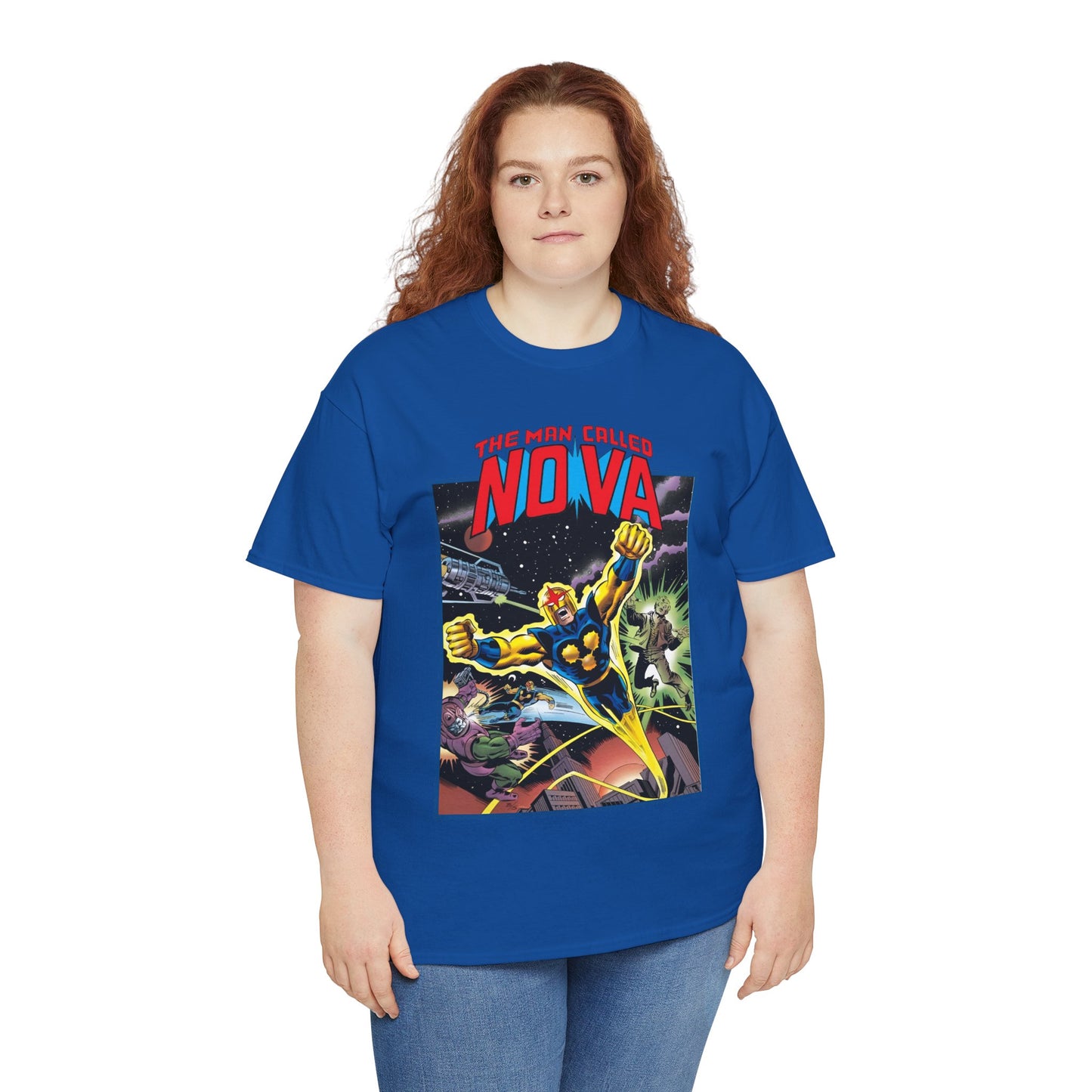 The Man Called Nova T-Shirt - Marvel Comics - Richard Rider - 1970s Comic Series Art - Cosmic Superhero