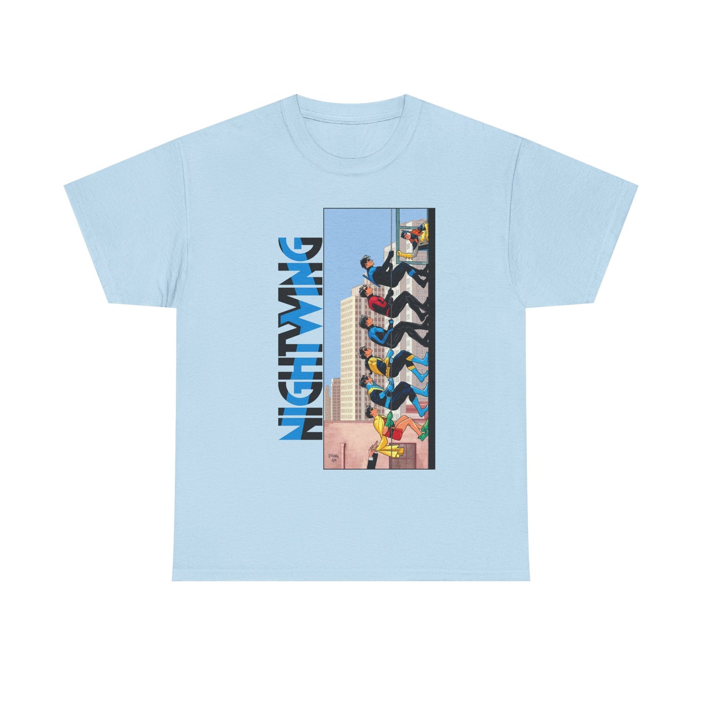 Nightwing T-Shirt - Bruno Redondo Art - DC Comics - Dick Grayson in Bludhaven - Teen Titans Leader
