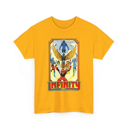 Infinity Inc Shirt - Todd McFarlane Art - Jade, Obsidian, Fury, Northwind, Nuklon, Silver Scarab, Star-Spangled Kid - JSA Successors - DC Comics
