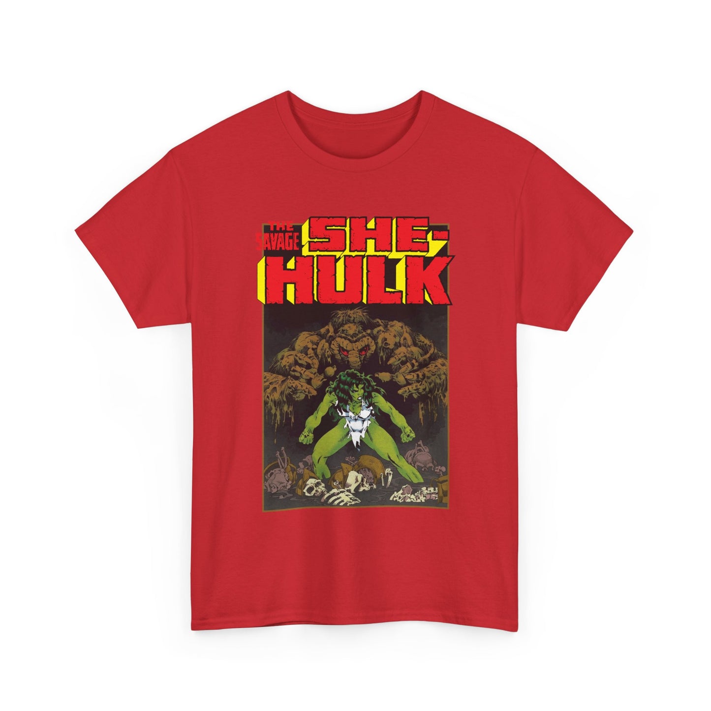 Savage She-Hulk & Man-Thing T-Shirt - Michael Golden Art - Marvel Comics