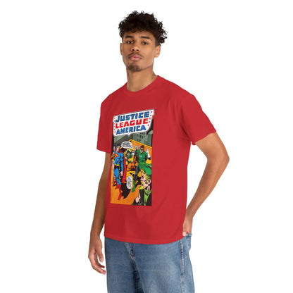 Justice League of America T-Shirt - Dick Dillin Art - Superman, Wonder Woman, Green Arrow, Green Lantern - DC Comics
