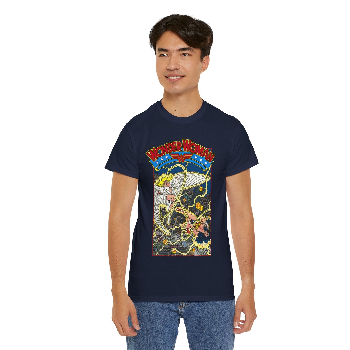 Wonder Woman T-Shirt - George Perez Art - Vs Silver Swan - DC Comics