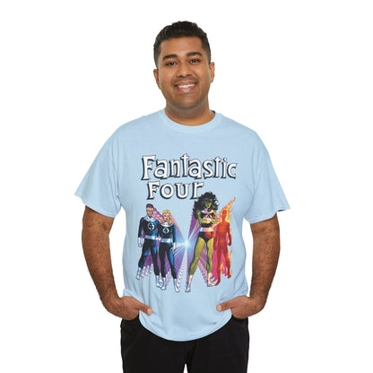 Fantastic Four T-Shirt - John Byrne Art - She-Hulk, Reed Richards, Human Torch, Invisible Woman - Marvel Comics