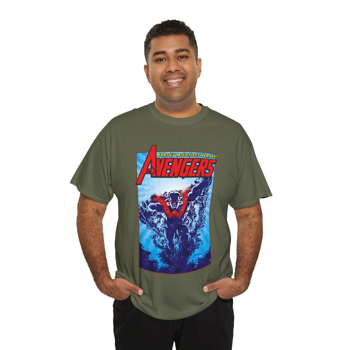 Wonder Man T-Shirt - George Perez Art - Avengers Member - Simon Williams, Marvel Comics - MCU Series