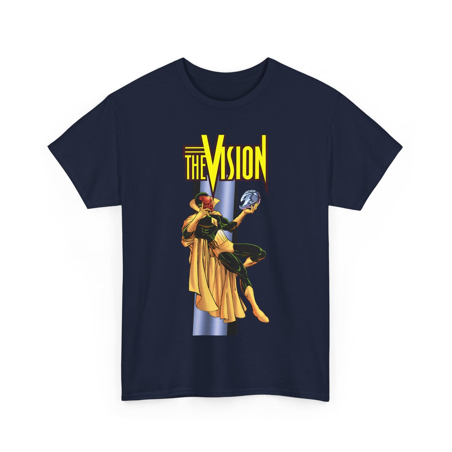 Vision T-Shirt - George Perez Art - Built by Ultron - Avengers Member - Marvel Comics