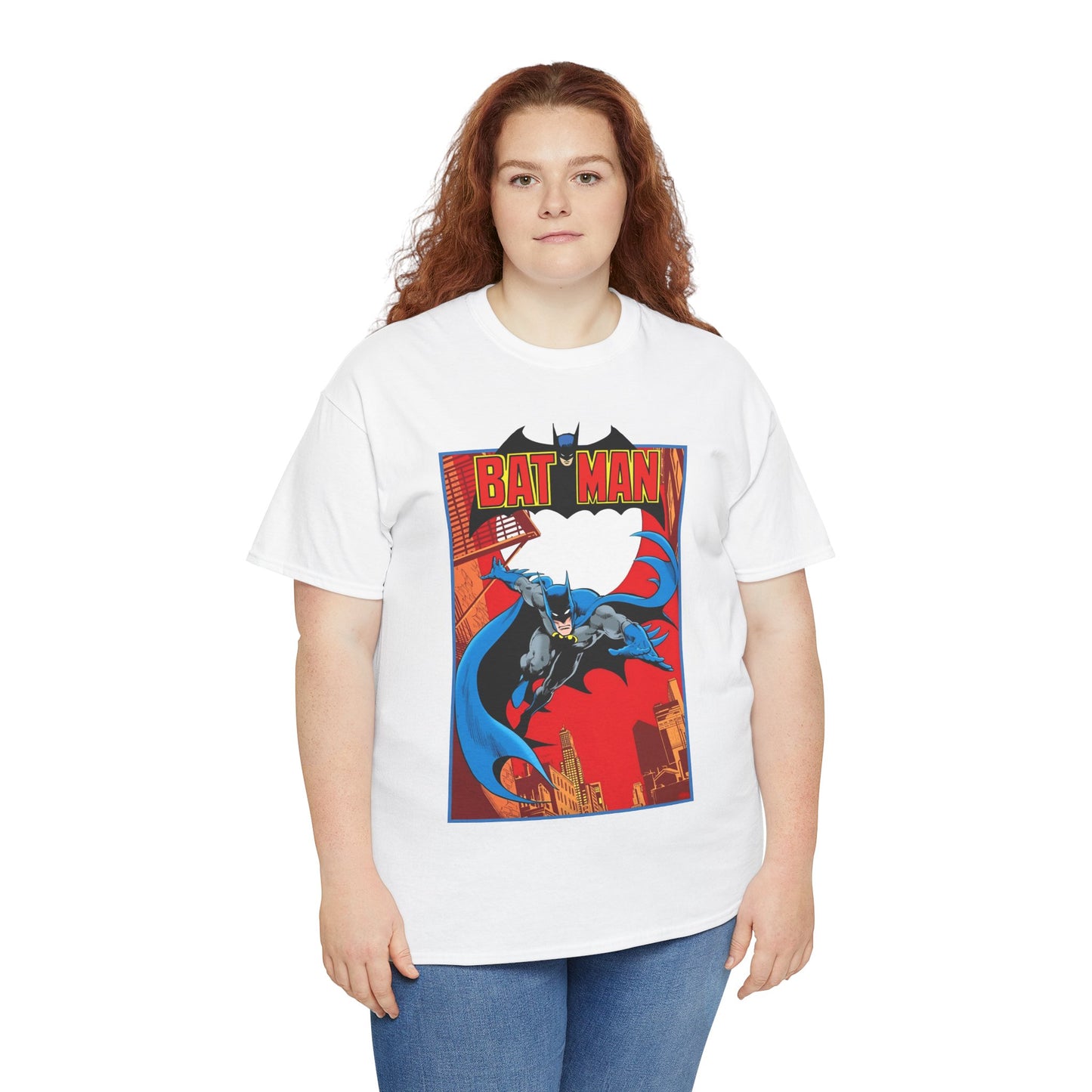 Batman T-Shirt - Jim Aparo Art - Untold Tales Cover - DC Comics Bronze Age - Batman Flying in Front of the Moon - Caped Crusader, Gotham City