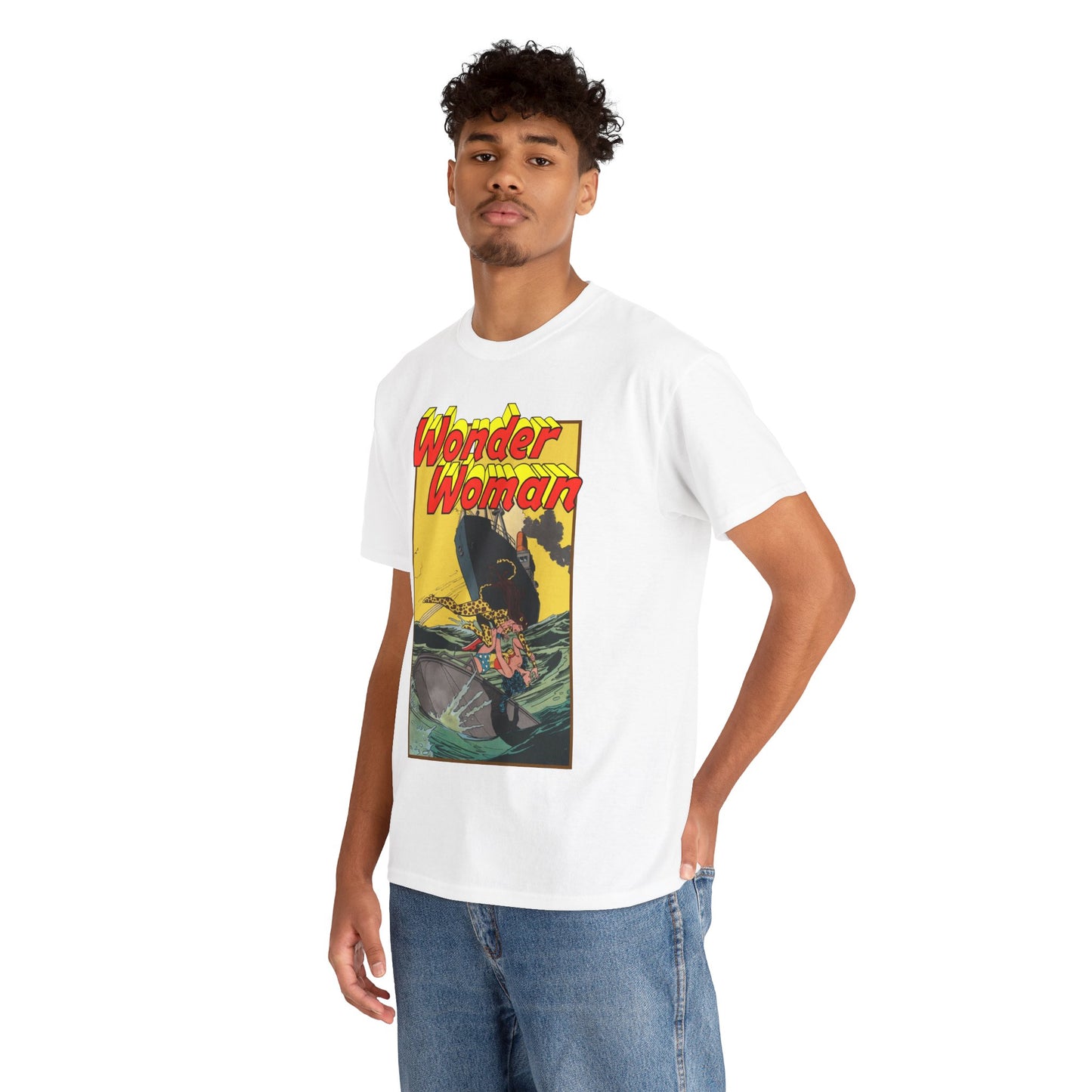 Wonder Woman Vs Cheetah T-Shirt - Rich Buckler & Dan Giordano Art - DC Comics