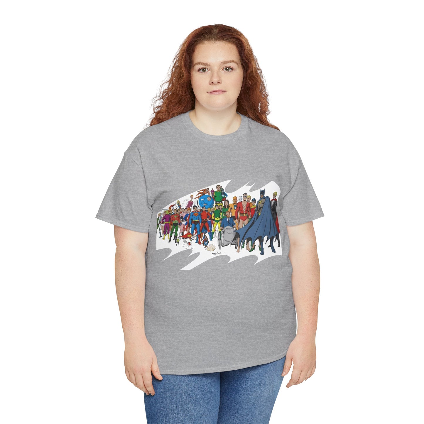 Batman T-Shirt - Neal Adams Art - Plastic Man, Sargon, Robin, Doom Patrol, Superboy, Legion of Super-Heroes - 100-Page Giant Cover Art - DC Comics