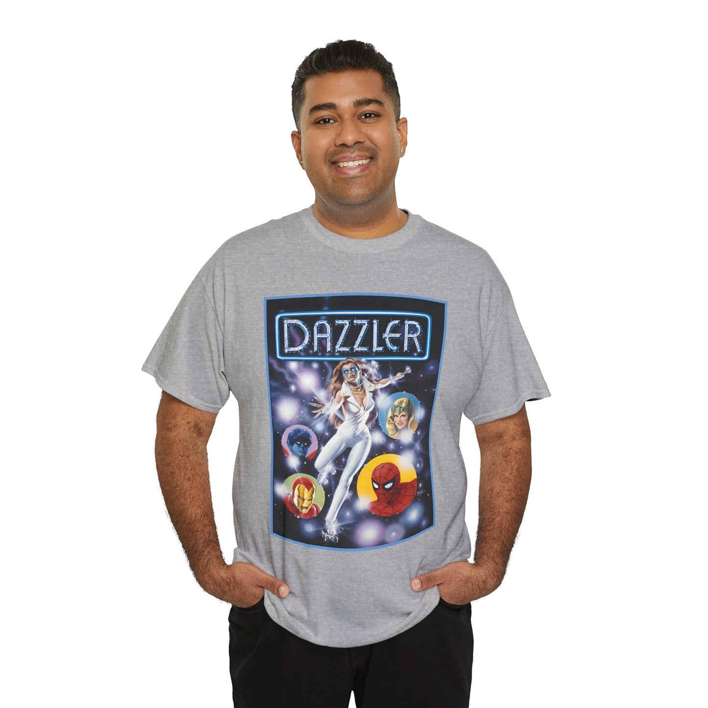 Dazzler T-Shirt - Bob Larkin Art - X-Men Connection - Alison Blaire - Mutant Pop Star - Marvel Comics