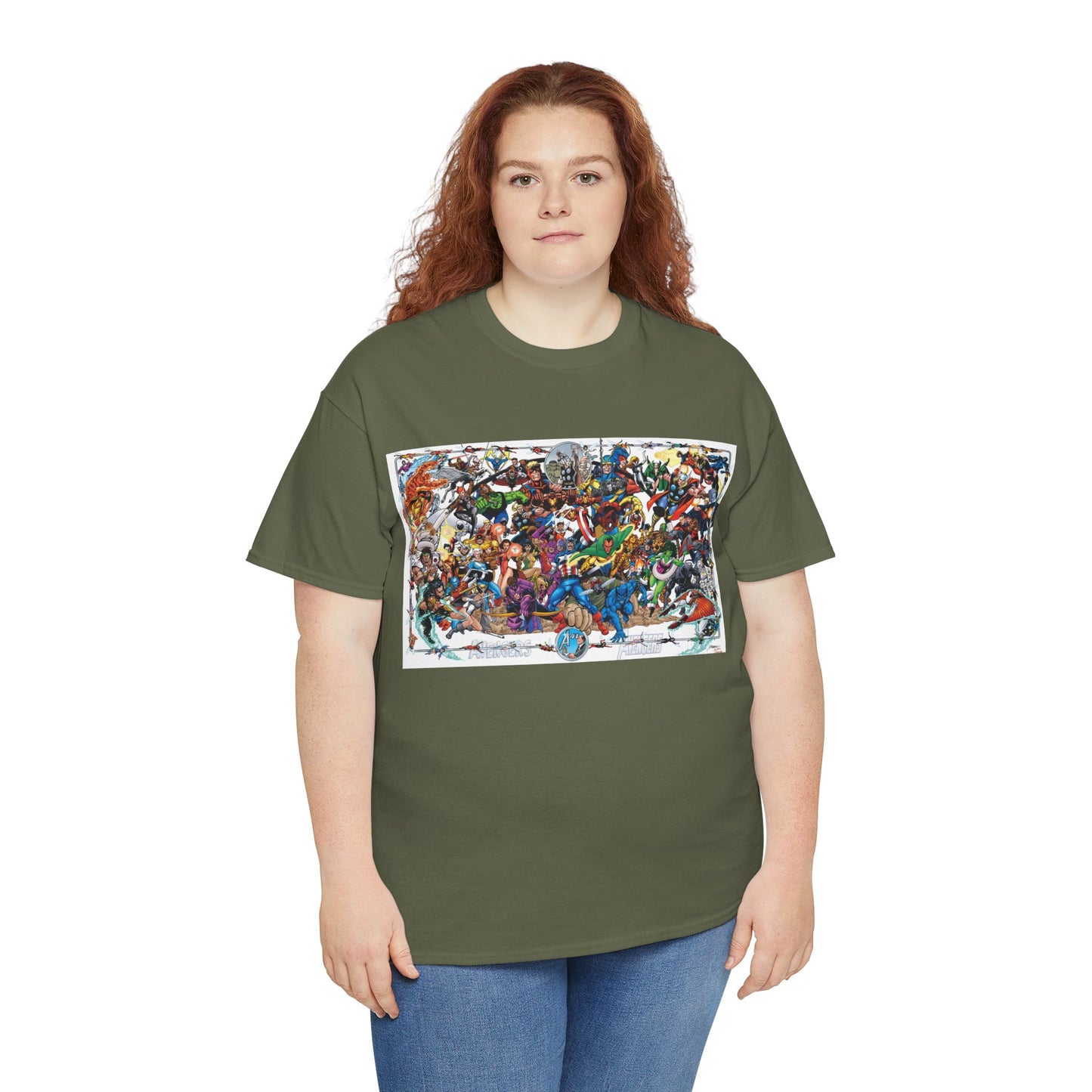 Avengers T-Shirt - George Perez Art - Poster Art of Basically Every Avenger - Marvel Comics