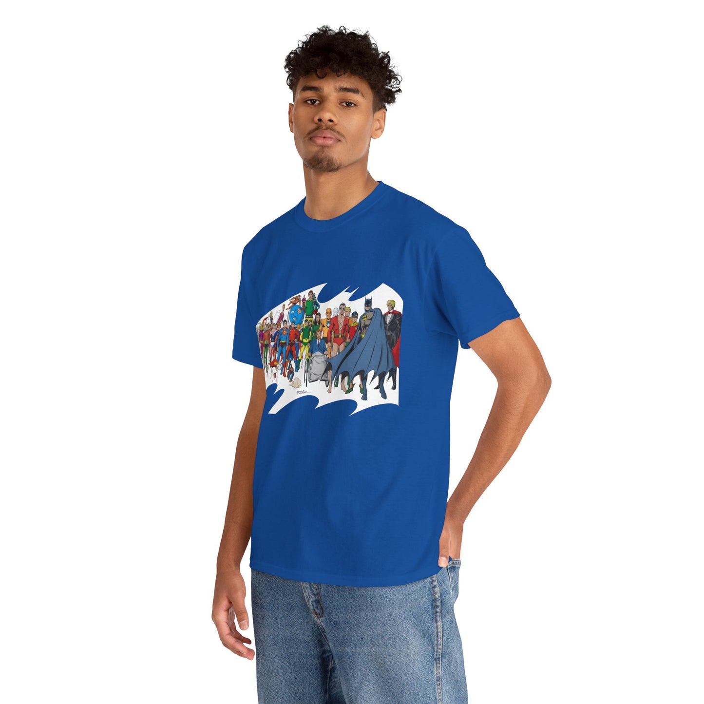 Batman T-Shirt - Neal Adams Art - Plastic Man, Sargon, Robin, Doom Patrol, Superboy, Legion of Super-Heroes - 100-Page Giant Cover Art - DC Comics