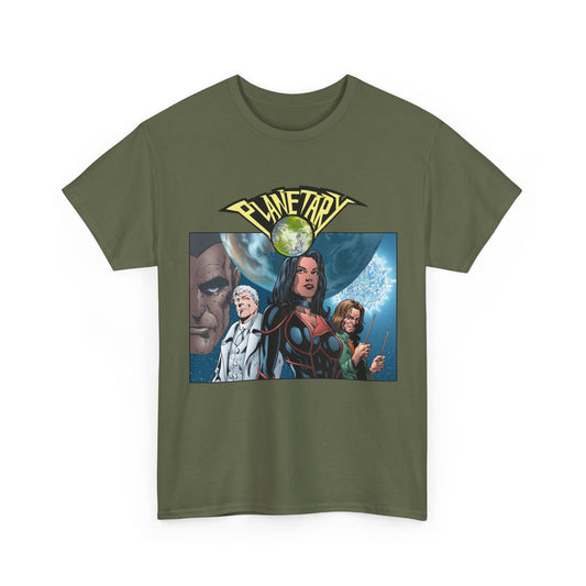 Planetary T-Shirt - Phil Jimenez Art - The Drummer, Jakita Wagner & Elijah Snow - DC Comics/Wildstorm - Ellis Story