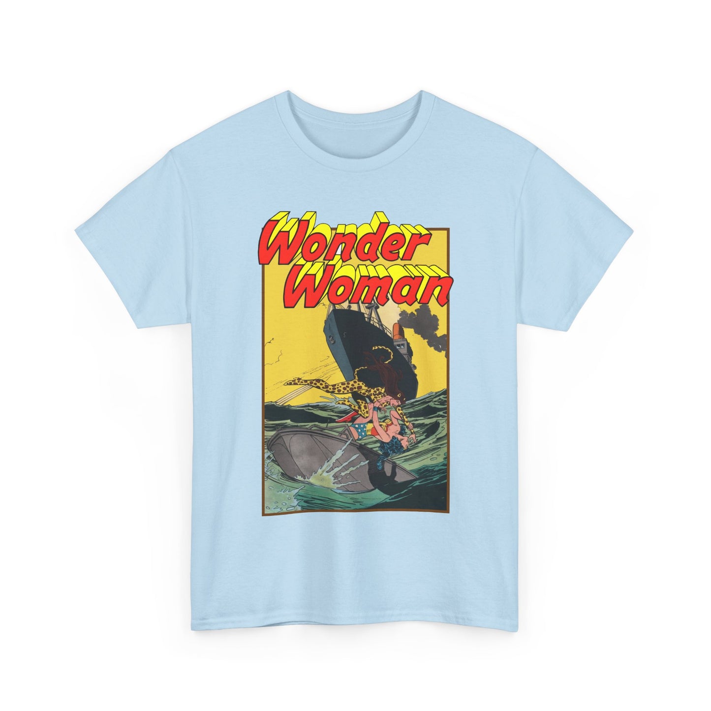 Wonder Woman Vs Cheetah T-Shirt - Rich Buckler & Dan Giordano Art - DC Comics