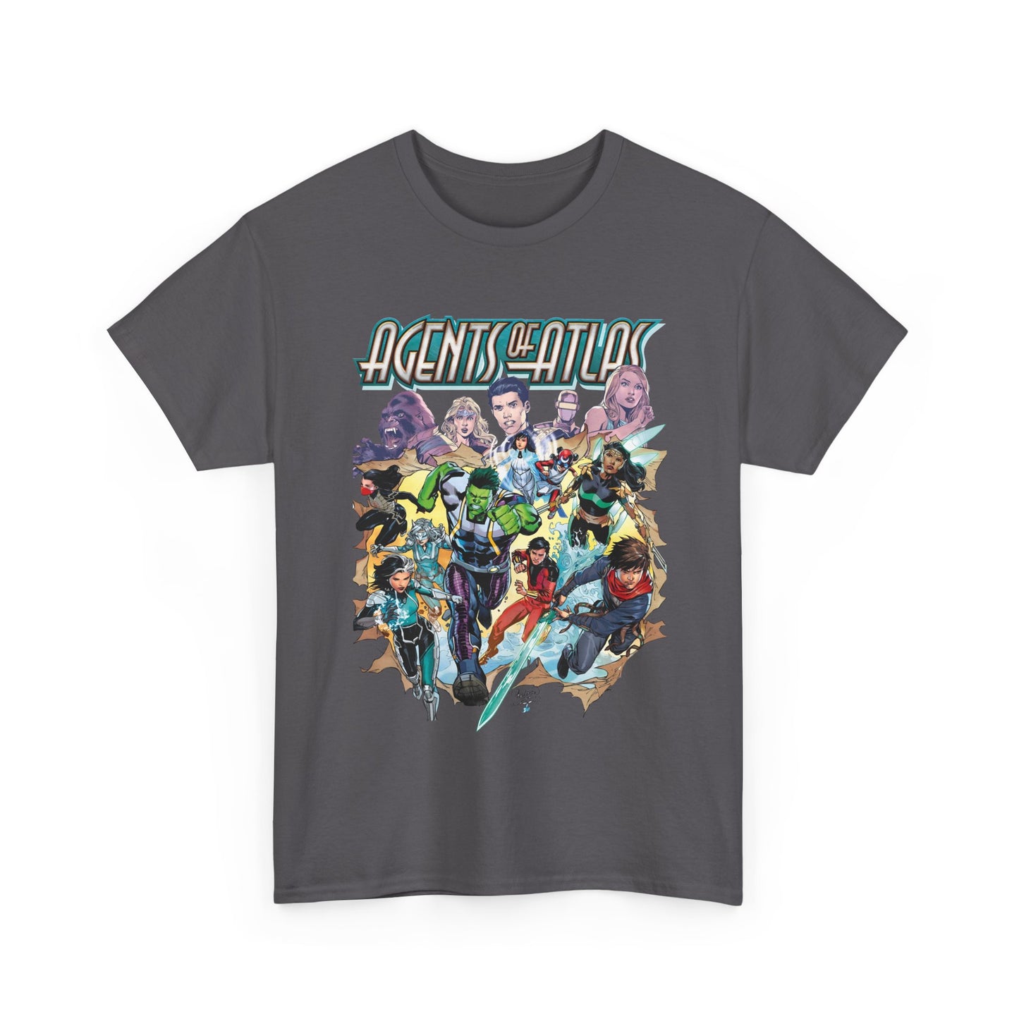 Agents of Atlas T-Shirt - Shang-Chi, Silk, Aero, Luna Snow - Marvel Comics