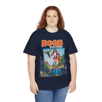 Doom Patrol T-Shirt - George Perez Art - Elasti-Girl, Robotman, Negative Man, The Chief - DC Comics Digest Cover Art