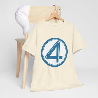 Fantastic Four Logo T-Shirt - New Marvel Movie 2025 - MCU - Pedro Pascal - 4 - Marvel Comics - Reed Richards