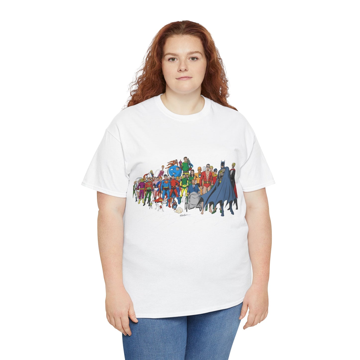 Batman T-Shirt - Neal Adams Art - Plastic Man, Sargon, Robin, Doom Patrol, Superboy, Legion of Super-Heroes - 100-Page Giant Cover Art - DC Comics