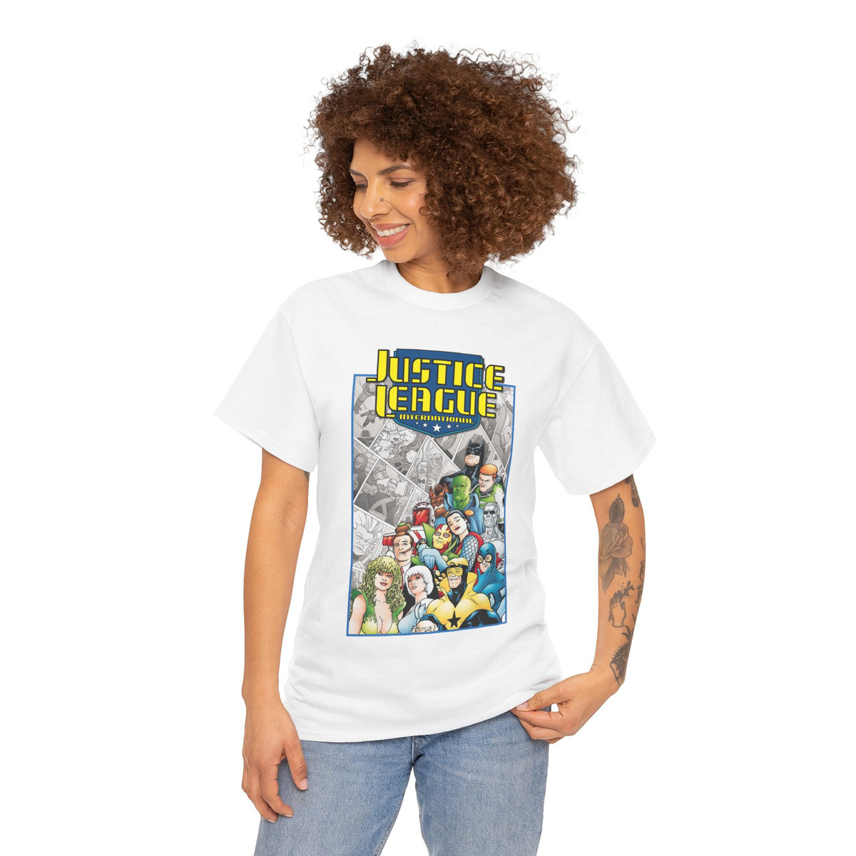 Justice League International T-Shirt - Kevin Maguire Art - DC Comics
