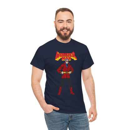 Wonder Man T-Shirt - George Perez Art - West Coast Avengers - Marvel Comics - Simon Williams - Safari Jacket Look